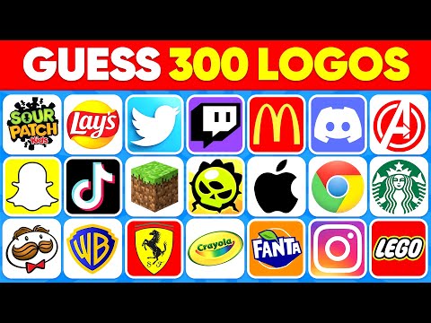 Guess the Logo in 1 Seconds 🥇🍏 300 Famous Logos | Logo Quiz 2024 | Quiz Dino