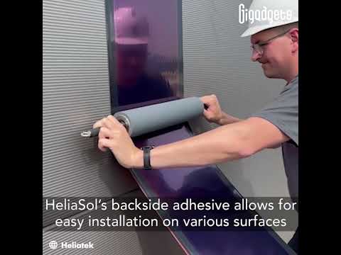 HeliaSol organic photovoltaic OPV solar film① #gigadgets #solarenergy #sustainable #cleanenergy