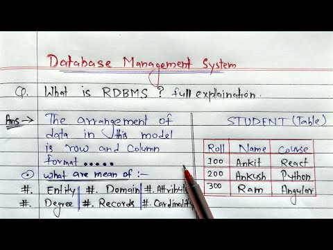 What is RDBMS? full Explanation | Learn Coding | #rdbms