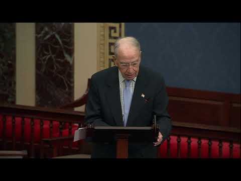 Grassley Highlights USPS Obstruction on Senate Floor