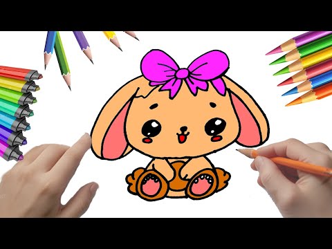 Cómo dibujar una conejita bebé súper tierna #peketona #fundraw  #conejito #bebe