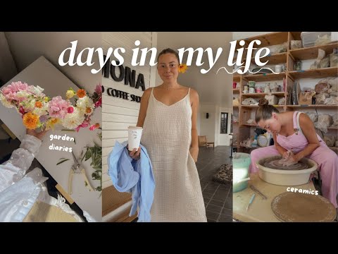 COZY DAYS IN MY LIFE ⎮ morning routine, ceramics, flower garden ☕️🪴