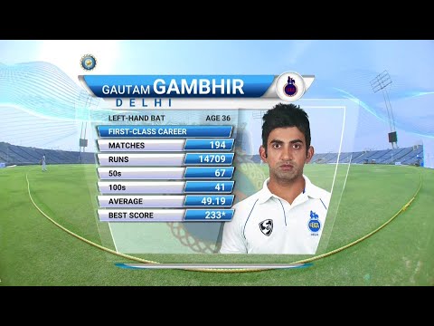 Paytm Ranji Trophy || Gautam Gambhir 127 run in Final || Delhi vs Bangal