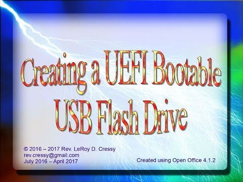 Creating a UEFI Bootable USB Flash Drive