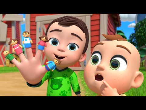 Finger Family Song | Baby's Learning with Puppets! | Newborn Baby Songs & Nursery Rhymes