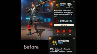 FREE FIRE JOTA CHARACTER ABILITY CHANGE 🤯AFTER OB29 UPDATE FREE FIRE | FREE FIRE #SHORT TIKTOK VIDEO