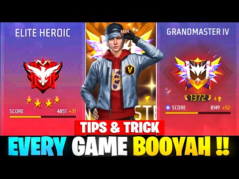 New Solo Rank Push Strategy | Easy Booyah Every Solo Match 🚀 | New Grandmaster Trick ✅