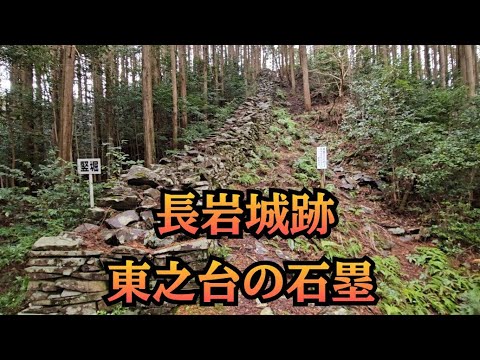 【城の絶景】長岩城跡「東之台の石塁」