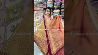 Bridal kanchipuram tissue silk sarees with silk mark certification | WhatsApp at 9606867467