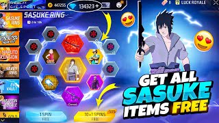 How To Get All Rare SASUKE BUNDLE in 0 Diamonds💎 Free || Sasuke Ring New Event || Free Fire Max