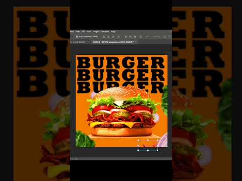 Burger Poster Design Tutorial: From Sketch to Screen | #DesignTutorial #FoodArt #GraphicDesign