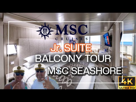 MSC Seashore Jr. Suite Balcony Cabin Tour