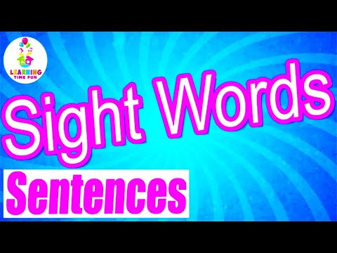 Read SIGHT WORDS with Sentences for Kids (Repeat the Word & Sentence)