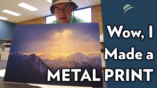 How I made a large metal print myself | Dye Sublimation Printing for photography | Epson F570