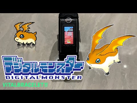 DIGIMON Vital Bracelet BE - PATAMON || BEMemory D-3 White and Yellow DiM Log #5