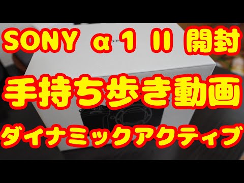 【SONY α1 II】開封と手持ち歩き動画 手振れ補正ダイナミックアクティブの性能とは？ Canon EOS R1で収録