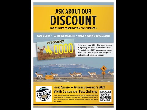 Get your Wyoming Conservation License Plate Today!