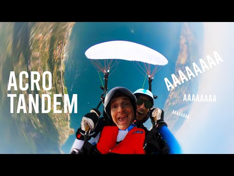 Awesome ACRO Tandem Paragliding INFINITY TUMBLING with EXTREME pro Pal Takats