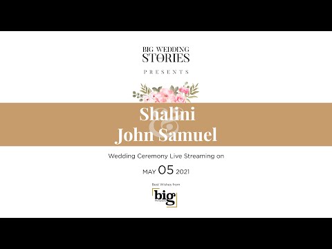 Shalini - John Samuel's Wedding Ceremony - ON LIVE - from May 05,2021, Thursday