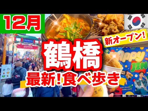 【大阪/鶴橋】12月新情報‼️続々と新オープン！冬の鶴橋食べ歩き‼️コスパ最高！おすすめ韓国グルメ/冬休みに行くべき大阪コリアタウン