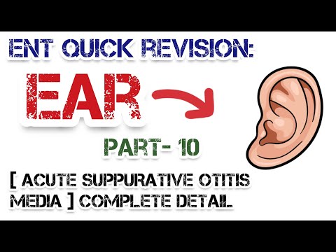 ACUTE SUPPURATIVE OTITIS MEDIA (Complete Detail) | Dr Deen Lectures