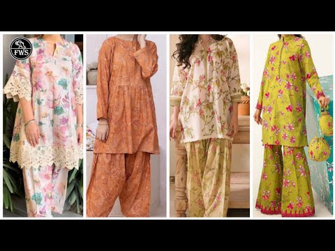 Allover Printed Dress Designing| Printed Lawn Dress Design| Print Wale Suit| Allover Lawn Ke Suit