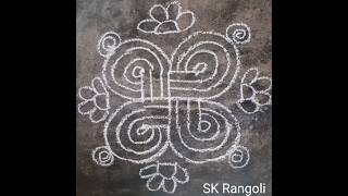 3 dots kolam | #3dotskolam #learnkolam #easykolam #dailykolam #muggulu #rangoli