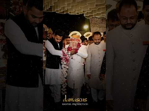 Welcome Groom✨ #barat #wedding #nikah #lucknow #weddingphotography #muslimwedding #shorts #ytshorts