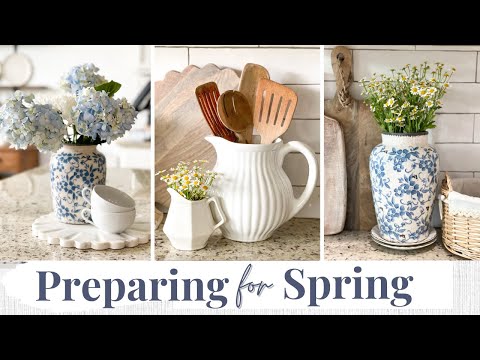 DECORATE WITH ME - STYLING NEW HOME DECOR! | SPRING DECORATING 2024