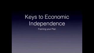 Economic Independence -It's hard to feel free if you're broke!