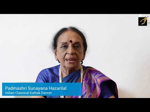 Padmashri  Sunayana Hazarilal, Indian Classical Kathak Dancer - Invitation to IIFAG Exhibition