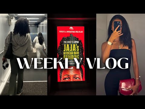 WEEKLY VLOG: NEW BRAIDS, CATCHING FLIGHTS, DATE NIGHT, 100K SUBS!! RUNNING ERRANDS + MORE