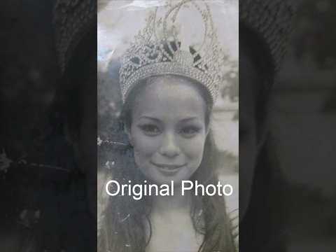 Sinubukan kong restore ang pic ng napakagandang si Gloria Diaz #shorts #filipinaactress #filipina