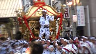 天神祭2014  陸渡御『鳳神輿ＶＳ玉神輿』