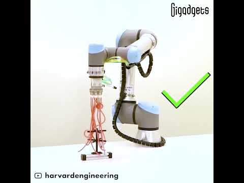 Harvard developed robotic gripper with tentacles #gigadgets #engineering #innovation #automation