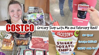 FEBRUARY COSTCO HAUL! Beginning of the Month HEALTHY GROCERY RESTOCK | Weight Loss Grocery Haul