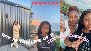 VLOGMAS DAY 8| Day in the life of a “content creator” | South African YouTuber