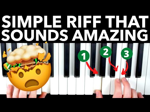 One Simple Piano Riff That Sounds AMAZING 🤯 (for beginners)