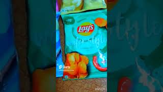 Lay's Wafer Style 4 flavors 😋 #shorts #viral #layschips #trending #layswaferstyle #tasty #4flavours