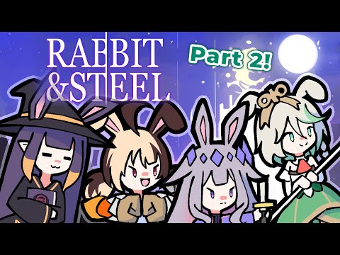 【Rabbit and Steel】BUNNY BATTLES PART 2 with Ina, Bijou, Gigi! #hololiveenglish