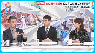 【衆院選】自公過半数割れ｢2000万円｣問題も逆風に… 政権どうなる？連立は？橋下徹氏・岩田明子氏・高田デスクが語る今後【めざまし８ニュース】