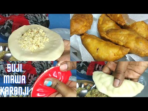 सूजी मावा करंजी बड़ी आसानी से झटपट बनाए इस दिवाली में | Suji Mawa Karanji Recipe with Homemade Mawa