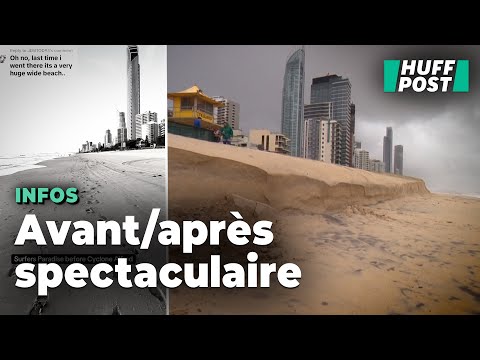 Cette plage très prisée transformée en mur de sable après le passage d’Alfred en Australie