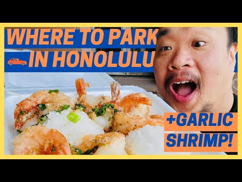 The Tourist Guide to Parking in Honolulu Hawaii and Awesome Garlic Shrimp Plate Lunch