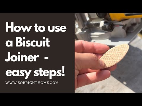 How to use a biscuit joiner - so easy!