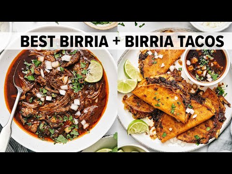 Easy CROCKPOT BIRRIA Makes the Best BIRRIA TACOS Recipe!