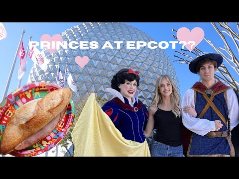 Valentine's Day at Epcot | Meeting all of the Princes | Belle and Beast