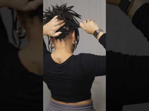 Styling my Locs! #shortlocs #locs #naturalhair #locjourney #locstyles