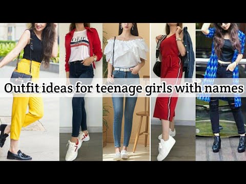 Outfit ideas for teenage girls with names • School and college going outfit ideas • STYLE POINT