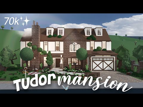 Floral Tudor Mansion | Bloxburg speed build no advanced placing